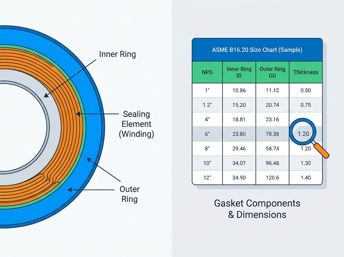 ASME B16.20 Spiral Wound Gasket
